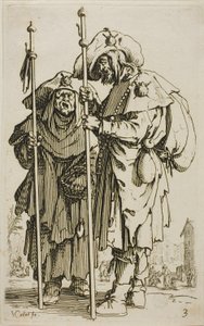 Les deux pèlerins, planche trois de Les mendiants