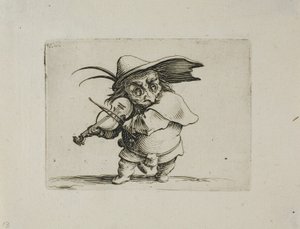 Le Violoniste, de Varie Figure Gobbi - Jacques Callot