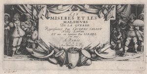 Page de titre, Les Misères de la guerre