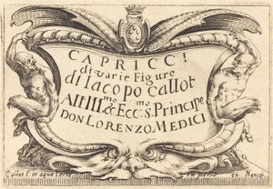 Page de titre pour "Les Capricci"