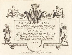 Page de Titre pour "Les Fantaisies"