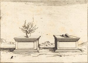 Deux Cœurs, 1628 - Jacques Callot