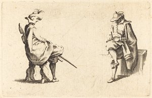 Deux figures assises