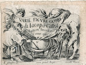 Varie Figure Gobbi, page de titre de 21 gravures ... (gravure) - Jacques Callot