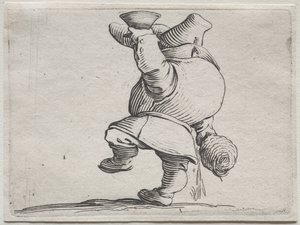 Varie figure gobbi di Iacopo Callot (Buveur vu de dos) - Jacques Callot