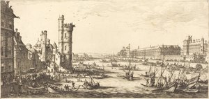 Vue du Louvre - Jacques Callot
