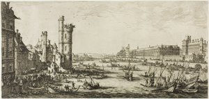 Vue du Louvre - Jacques Callot