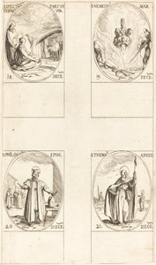 En attendant que la Vierge donne naissance; St. Némésius; St. Philogonius; St. Thomas - Jacques Callot