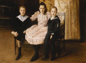 Henry Bernstein et son Frère et Sœur, 1892