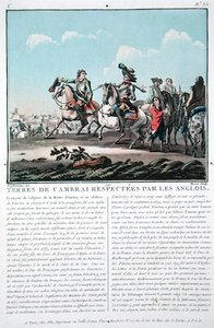 Les Territoires de Cambrai sont respectés par les Anglais, gravé par Jean Baptiste Morret (fl.1790-1820)