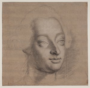 Portrait de Frédéric V. 3/4 Profil - Jacques Francois Joseph Saly