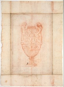 Conception de vase pour une suite de vases : Planche 27, 1746 - Jacques Francois Joseph Saly