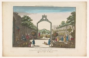 Vue sur le Jardin des Marchands à Paris