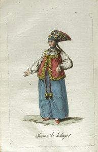 Une jeune fille de Kaluga en tenue de fête - Jacques Grasset de Saint Sauveur