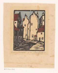 Maisons à La Haye - Jacques Jeichienus Ottens (signed by artist)