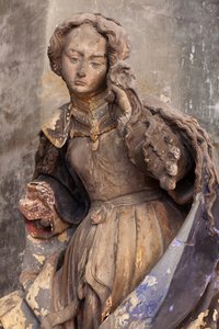 Sainte Marie-Madeleine (plâtre peint)