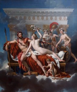 French: Mars désarmé par Vénus Mars Being Disarmed by Venus - Jacques Louis David