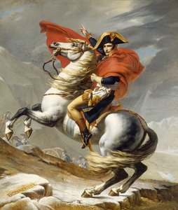 Napoléon franchissant les Alpes le 20 mai 1800
