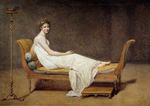 Portrait de Madame Récamier (1777 - 1849), Jeanne Françoise dite Juliette - Jacques Louis David