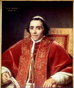 Portrait de Pie VII (1742 - 1823) par David. 1805. Musée de Versailles
