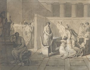 Étude pour Les licteurs rapportant à Brutus les corps de ses fils, 1787 - Jacques Louis David