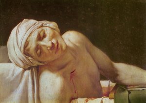 La Mort de Marat (détail)