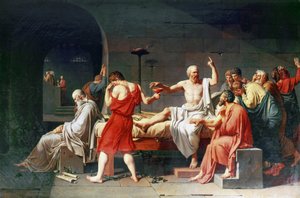 La mort de Socrate, 4ème siècle av. J.-C., 1787