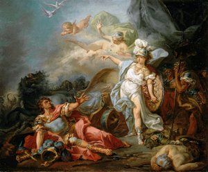 Le combat entre Mars et Minerve, ca 1771
