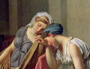 Le Serment des Horaces, 1784 (détail)