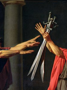 Le Serment des Horaces, 1784 (détail)