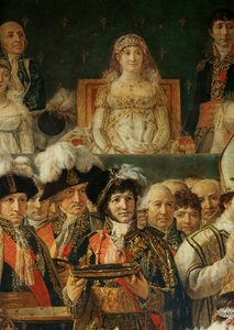 Le couronnement de Napoléon Ier par le pape Pie VII dans la cathédrale Notre-Dame de Paris ...