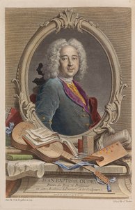 Portrait de Jean-Baptiste Oudry 1686-1755, 1755 - Jacques Nicolas Tardieu