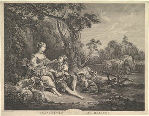 Pensent-ils au raisin - Jacques Philippe Le Bas