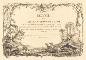 Page de titre - Jacques Philippe Le Bas and Jean Eric Rehn after Jean Baptiste Oudry