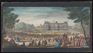 Vue du Palais du Luxembourg à Paris depuis le jardin