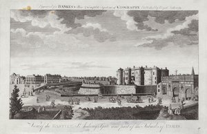 Vue de la Bastille, porte Saint-Antoine et une partie des faubourgs de Paris