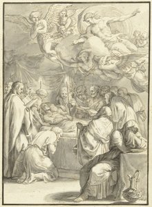 Le lit de mort de Marie (Scènes de la vie de Marie) - Jacques Stella