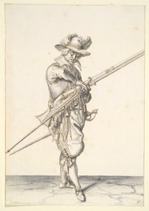 Soldat se préparant à tirer un mousquet - Jacques de Gheyn II