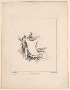 Écusson, de "Recueil Nouveau de Differens Cartouche" - Jacques de Lajoüe