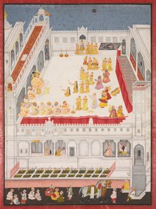 Maharana Jagat Singh assistant au Raslila