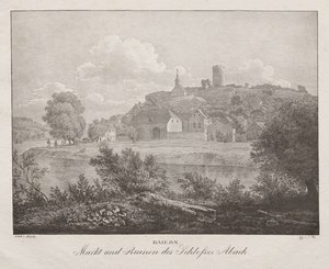 Bavière, marché et ruines du château d