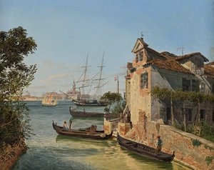 Vue sur San Giorgio Maggiore à Venise - Jakob Alt