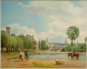 Vue de Cieszyn - Jakob Alt