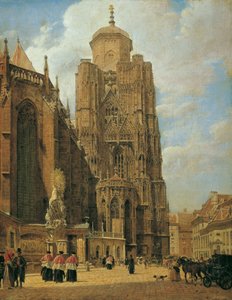 La cathédrale Saint-Étienne à Vienne - Jakob Alt