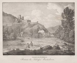 Basse-Autriche, Ruines du château Hinterhaus - Jakob Alt