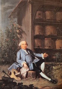 German : Portrait de Vincenz Frisching (1727-1790), membre du Grand Conseil, propriétaire terrien à Uttigen.