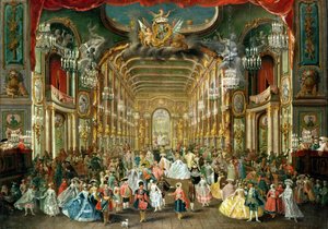 Bal masqué au Hoftheater, Bonn, 1754 - Jakob Rousseau