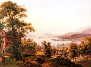 Vue de Horgen sur le lac de Zurich - Jakob Suter