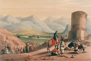 La vallée de Maidan, vers 1839 (lithographie, teintée)