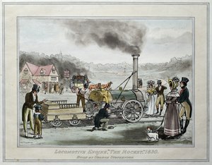 Locomotive "The Rocket," construite par George Stephenson - James (after) Naysmith